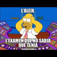 L'ALEIX L'EXAMEN QUE NO SABIA QUE TENIA